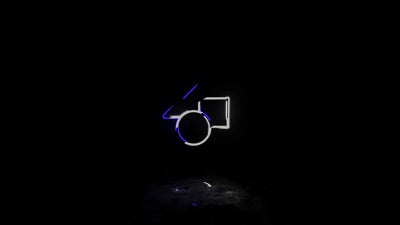 Glitch Strobe Outline Glow RGB Distortion Reflection Logo Reveal