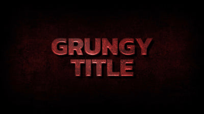 Dark Grungy Red Superhero Title Intro