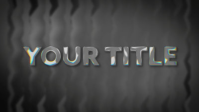 Glass Transparant Reflective Title Intro
