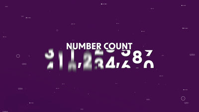 Number Counting Count Amount Display Floating