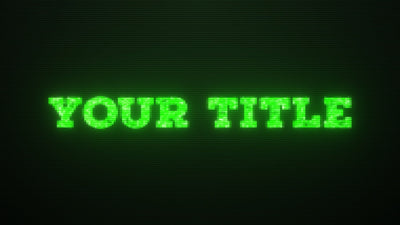 Digital Slamming Distorted Text Title Intro