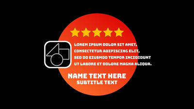 Gradient Modern Review Testimonial Infographic Animated Panel