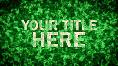 Forest Green Moss Title Intro