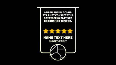 Gradient Modern Review Testimonial Infographic Animated Panel