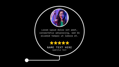 Call Out Title Testimonial Review Rating Infographic Panel