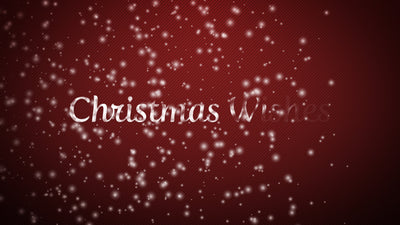 Elegant Holiday Christmas Snow Fancy Text Title Intro