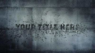 Concrete Breaking Smash Text Cracking Title Intro Variation
