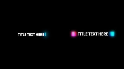Bright Colors Glowing LED Light Joyful Lower Third
