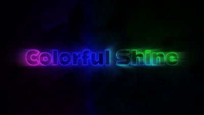 Colorful Shine Rainbow Text Title Intro