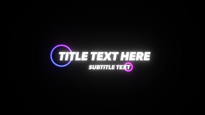 Gaming Neon Glow Epic Bright Gradient Title Reveal