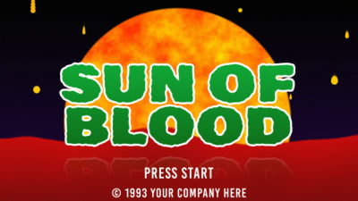 8 Bit Cartoon Retro Red Sea Sun Soda Inspired Game Trailer Intro Title