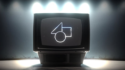 Old School VHS TV Zoom In Logo Reveal