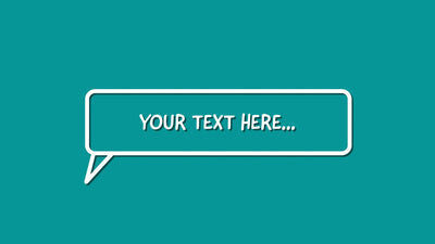 Balloon Text Message Bubble Pop Up Title Intro