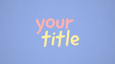 Pastel Multi Colored Text Soft Title Intro