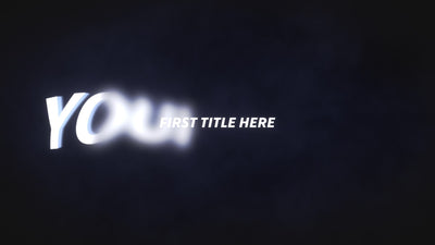 Super Fast Double Text Movie Presentation Intro Title