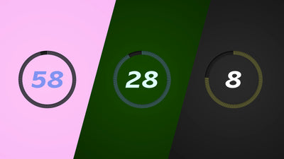 Sport Timer 60 Second Countdown Circle Animated Infographic 02