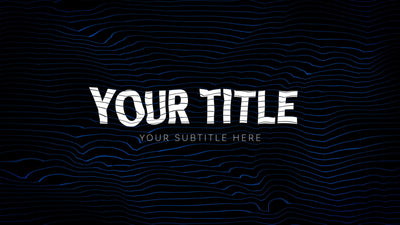 Unique Lines Wave 3D Effect Title Displacement Intro