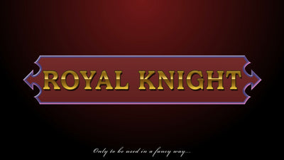 Medieval Name Plate Golden Text Fancy Title Intro