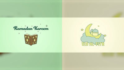 Eid Al-Fitr Ramadan Mubarak Tradition Animated Title Card 01