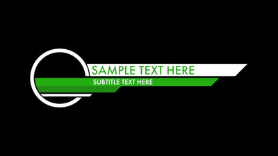 Circle Special Lower Third Animation Variation 1