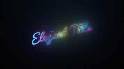 Elegant Colorful Text Shine Reveal Title Intro