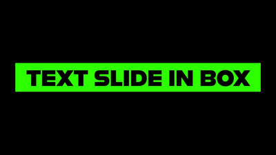 Auto Scale Box Text Slide In Title Intro