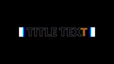 RGB Glitch Delay Echo Effect Modern Trendy Title Intro