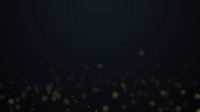 Fancy Particles Floating Up Gold Background