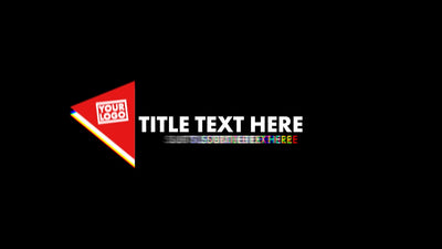 RGB Strobe Shape Glitches Lower Third Intro Variation 03