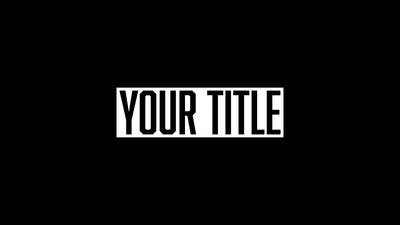Resizing Box Auto Scale Text Simple Intro Outro
