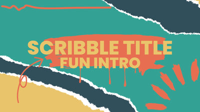 Scribble Paper Tear Drawings Fun Colorful Title