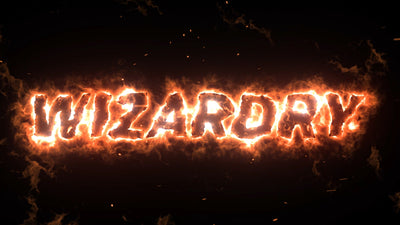Wizardry Magic Fire Spell Text Title Intro