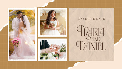 Elegant Wedding Invitation Card Slideshow Romantic Day Love
