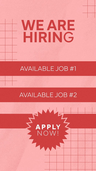 Variable Font Social Media Story Application Hiring Job