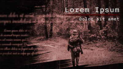 Old World War Sepia Duotone Slideshow Documentary