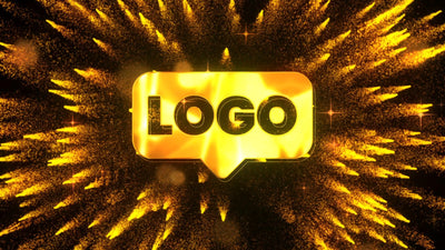 Modern Firework Sparkle Explosion New Year Festive Logo Reveal