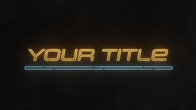 Neon Sign Foggy Background Flicker Title Intro