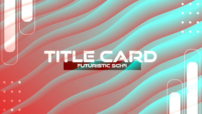 Sci-Fi Futuristic Video Title Card With Background Variation 01