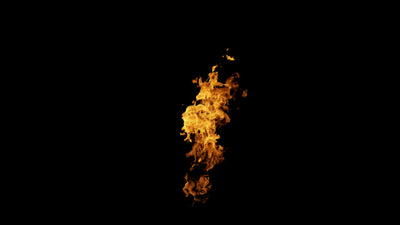 Flame Burning Hot Wall Fire 05