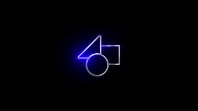 Cool Outlined Neon Glowing Logo Reveal