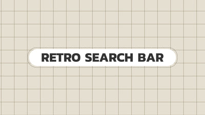 Retro Grid Text Search Input Animation Title Intro