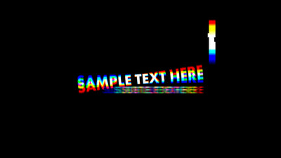 RGB Echo Glitch Lower Third Title Variation 02