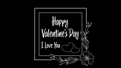 Flower Heart Valentine Marriage Wishes Variation 03