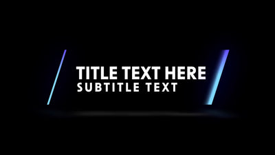 Glowing Sun Gradient Reflective Color Neon Lower Third