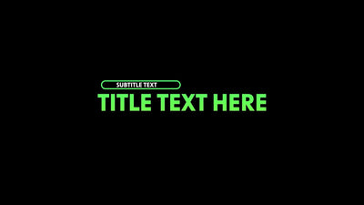 Sleek Modern Clean Gradient Text Title Lower Third