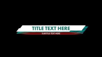 Modern Textured Lower Third Title Animation Variation 04