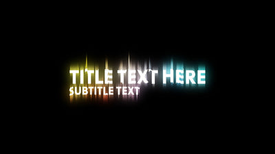 Bright Glow Digital Colored Shape Animation Lower Third