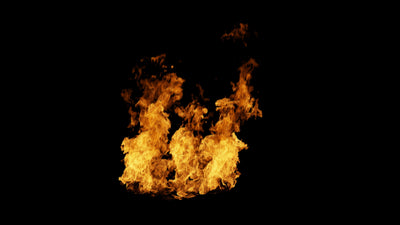 Flame Burning Hot Ground Fire 05