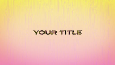 Wavy Lines Gradient Text Title Intro