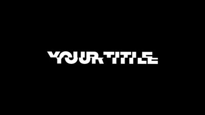 Text Split Simple Opener Kinetic Element